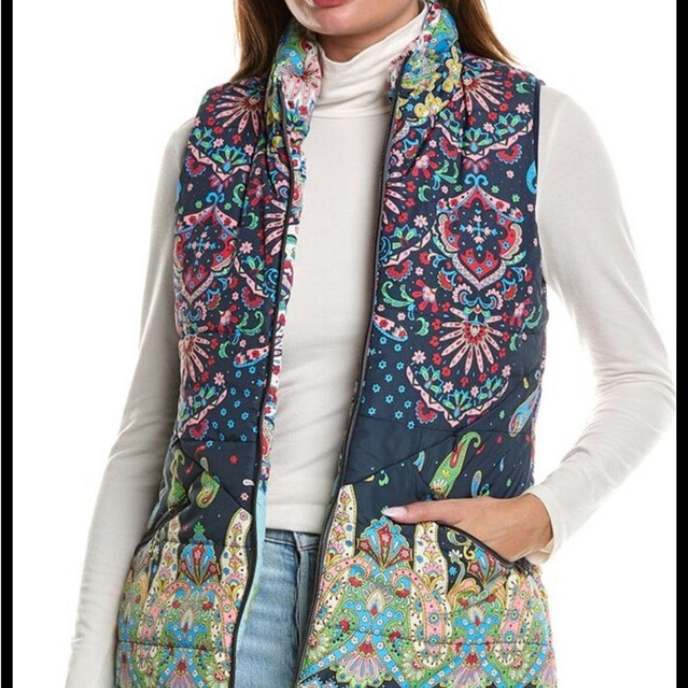 Johnny Was Colorful Paisley Jacket